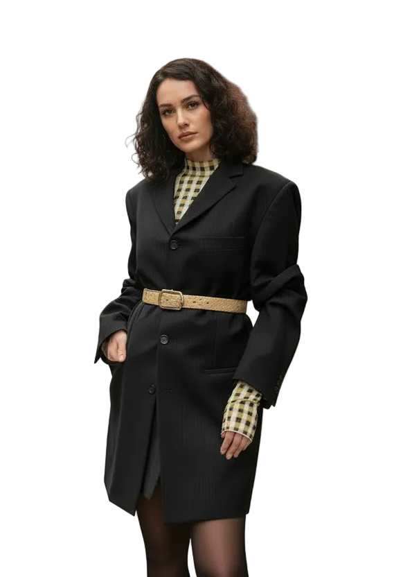 Мъжко Дълго Сако - Oversize Style